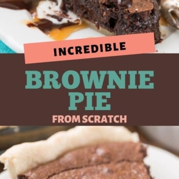 collage av brownie pie bilder