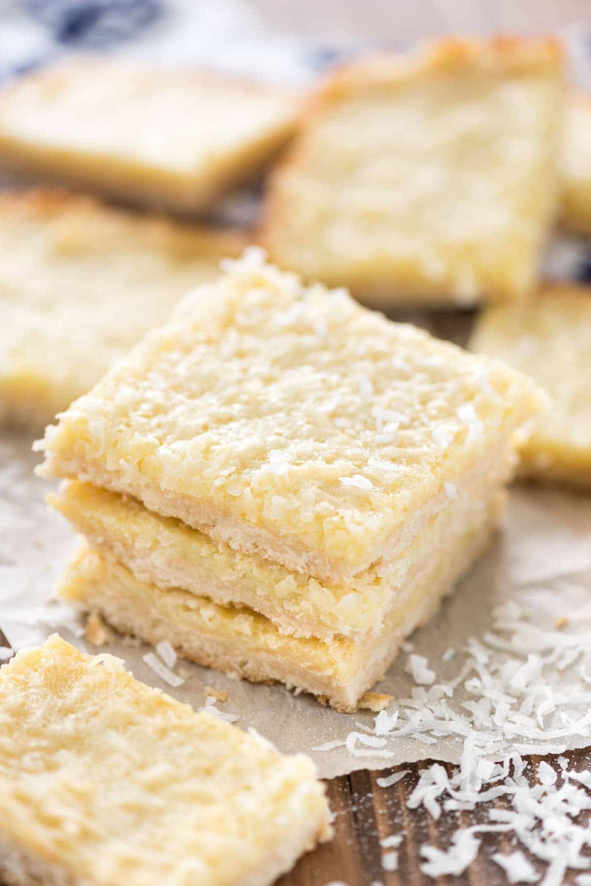 Gooey Coconut Pie Bars Recipe