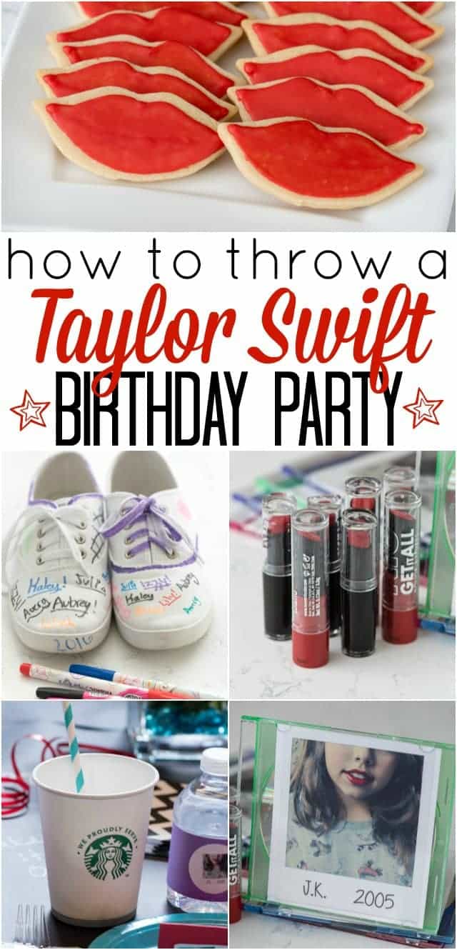 How to throw a Taylor Swift Birthday Party - these DIY party ideas will be perfect for any Taylor Swift fan!