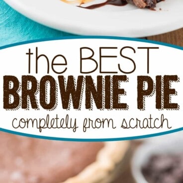  collage av brownie pie bilder