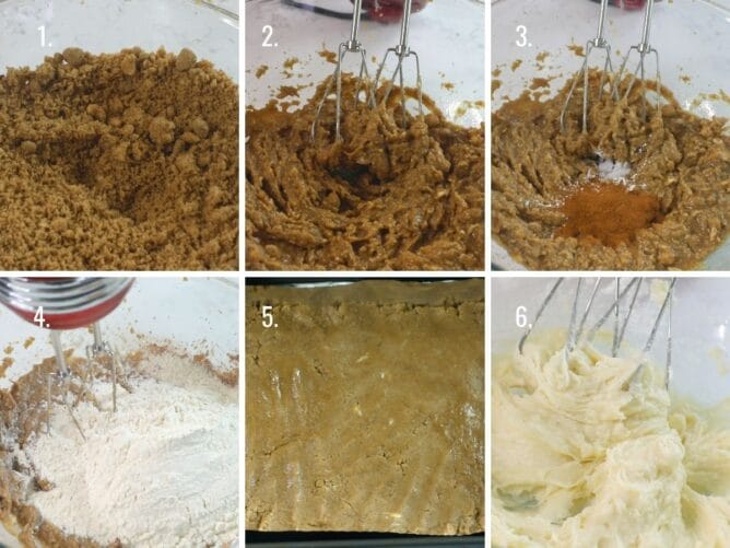 how to make cinnamon blondies collage