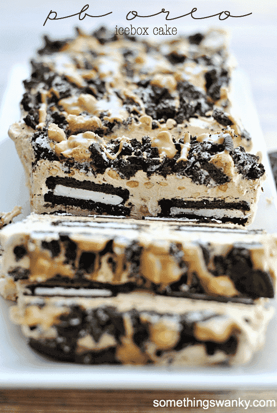 Peanut Butter Oreo Icebox Cake 