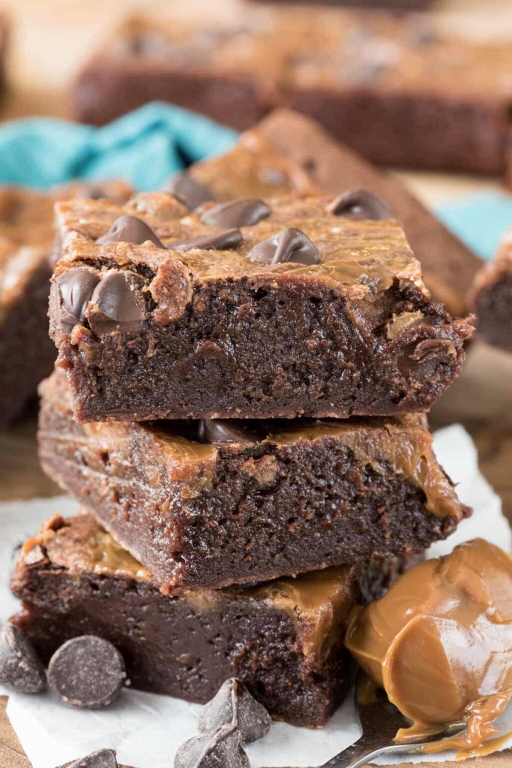 Fudgy Caramel Brownies Crazy for Crust