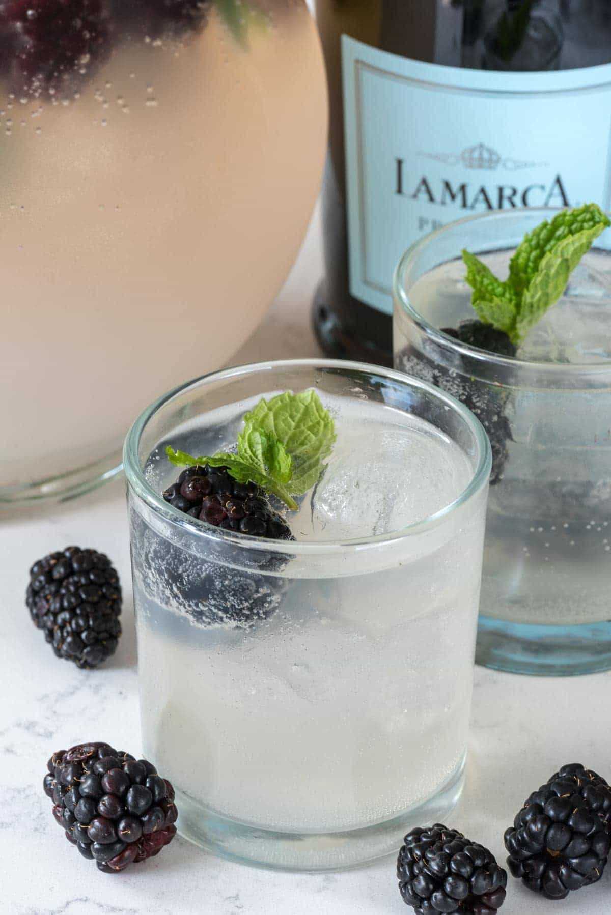 Lemonade Prosecco Punch Recipe - such a great cocktail made with LaMarca Prosecco!