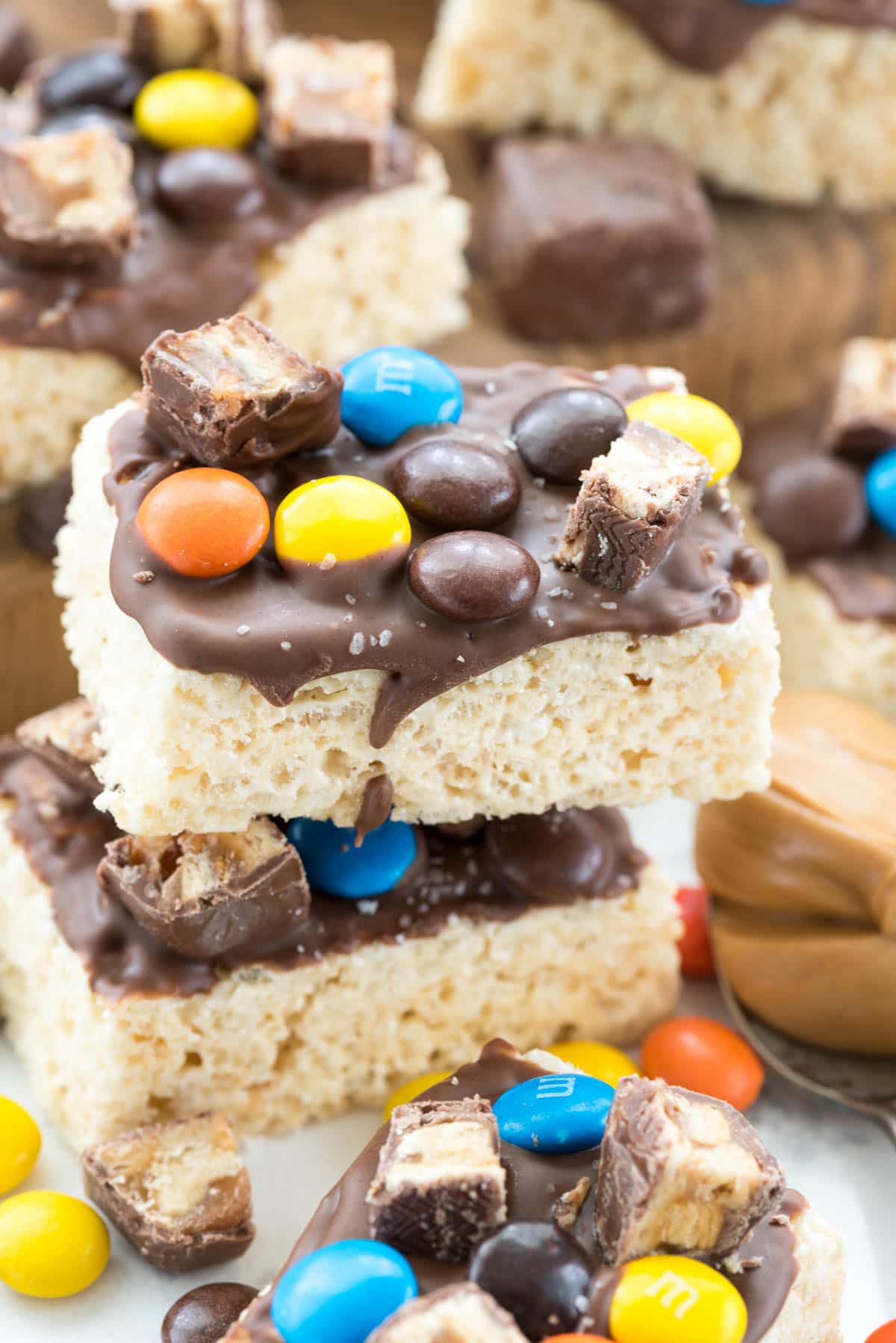 Movie Candy Rice Krispies Treats - this easy no bake recipe has just 4 ingredients! Have them ready in time for movie night!