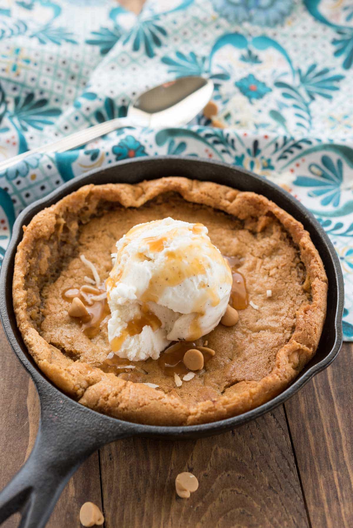 Small Batch Skillet Blondie for two recipe