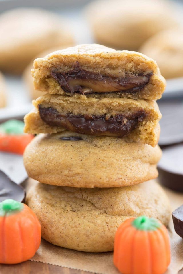 Caramel Stuffed Pumpkin Cookies Crazy for Crust