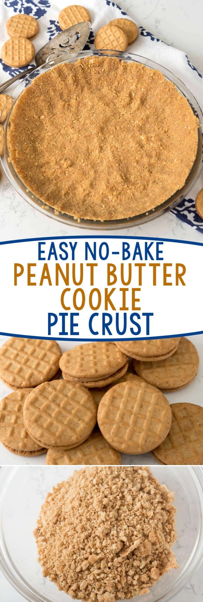 EASY Peanut Butter Cookie Pie Crust Crazy for Crust