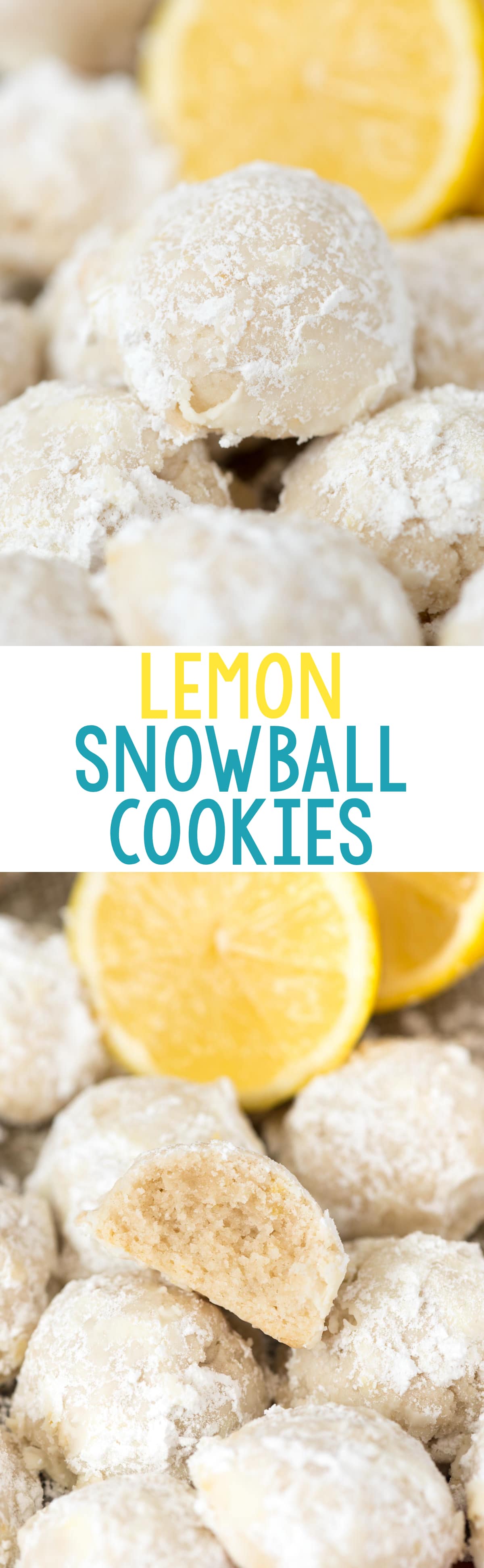 EASY Lemon Snowball Cookies - this is my favorite wedding cookie recipe! Add lemon zest, juice, and extract to your favorite tea cakes to make the perfect lemon cookie.
