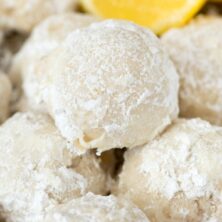 Buttery Lemon Snowball Cookies