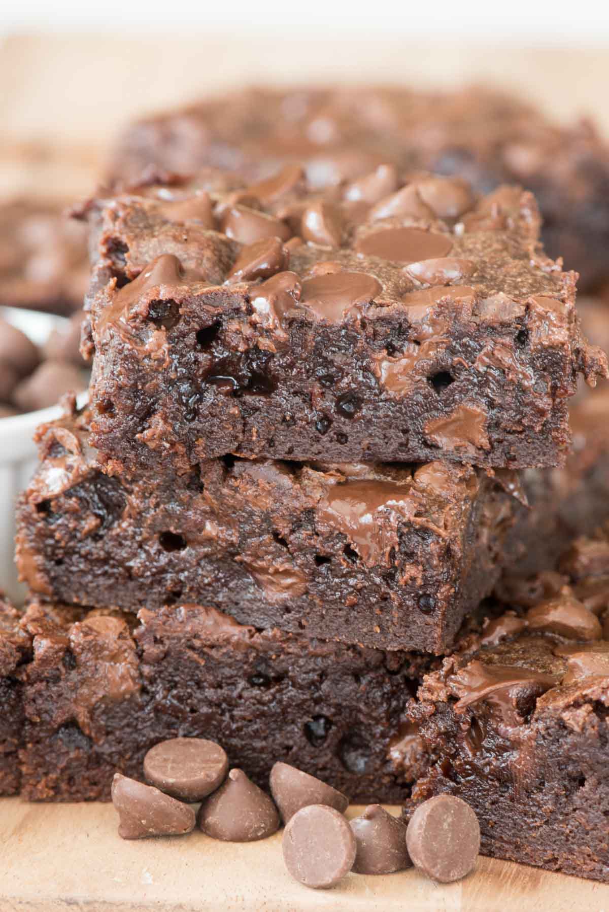 These are the BEST and PERFECTLY FUDGY One Bowl Brownies you'll ever make. I could NOT stop eating them!