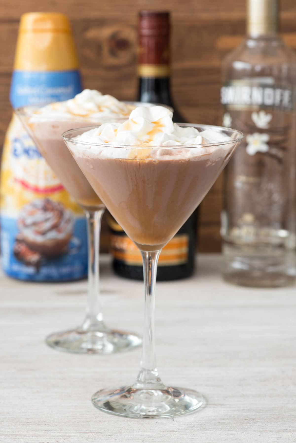 Salted Caramel Mocha Martini - just a few ingredients to the BEST martini recipe!