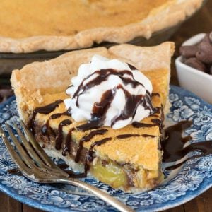 Chocolate Chip Chess Pie