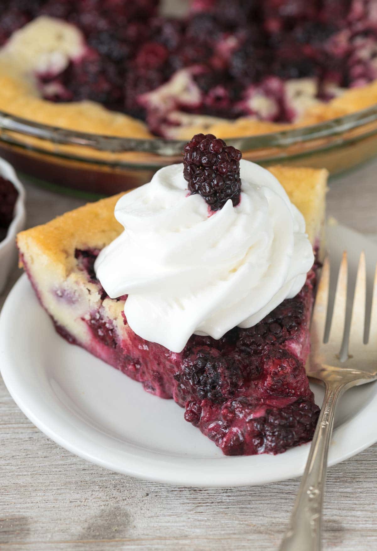 Crazy Crust Berry Pie - the easy pie recipe that makes a crust in the oven!