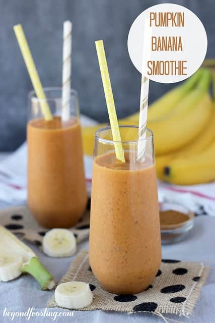 pumpkin banana smoothie