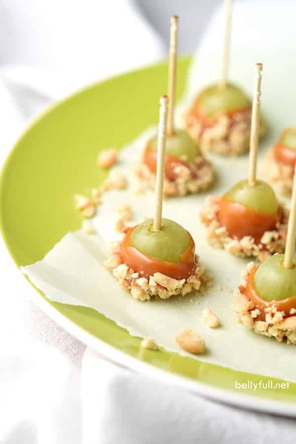 Caramel Apple Grapes by Belly Full