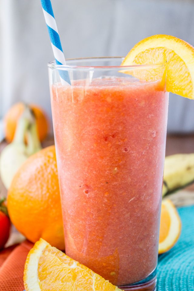 orange watermelon sunshine smoothie