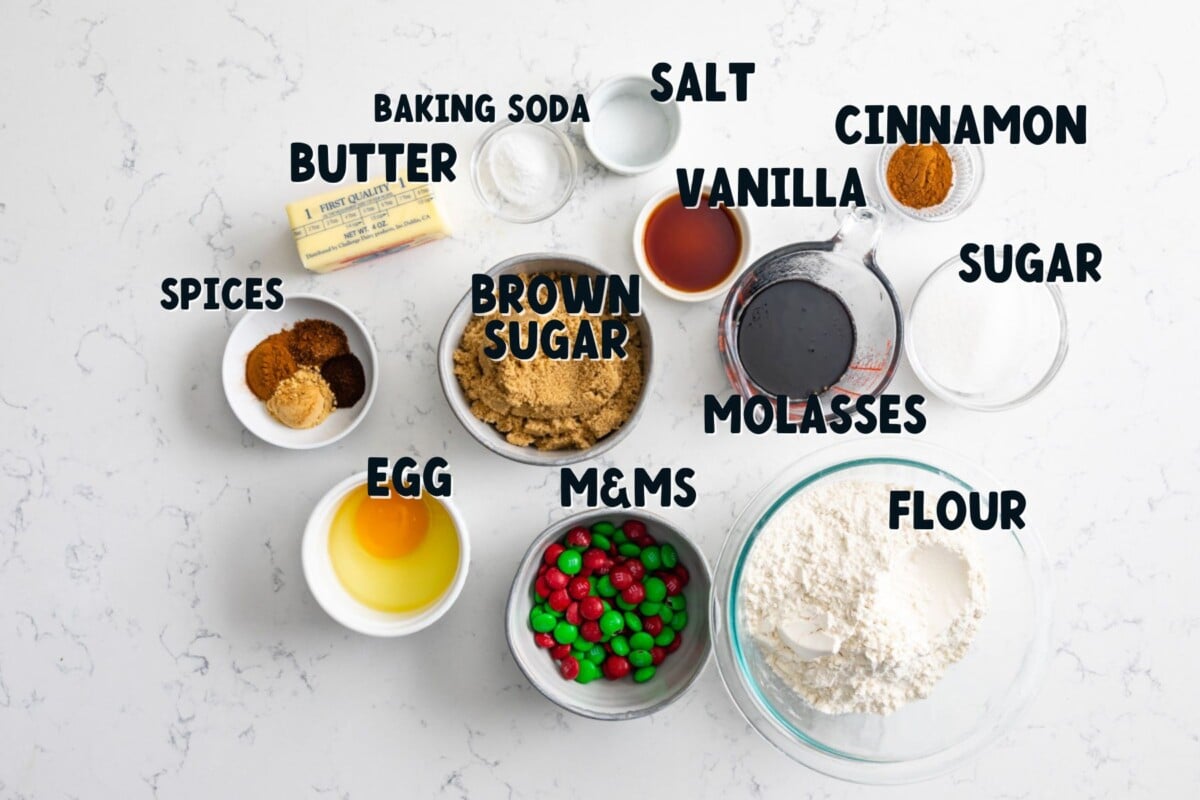 Ingredients in MOLASSES COOKIES