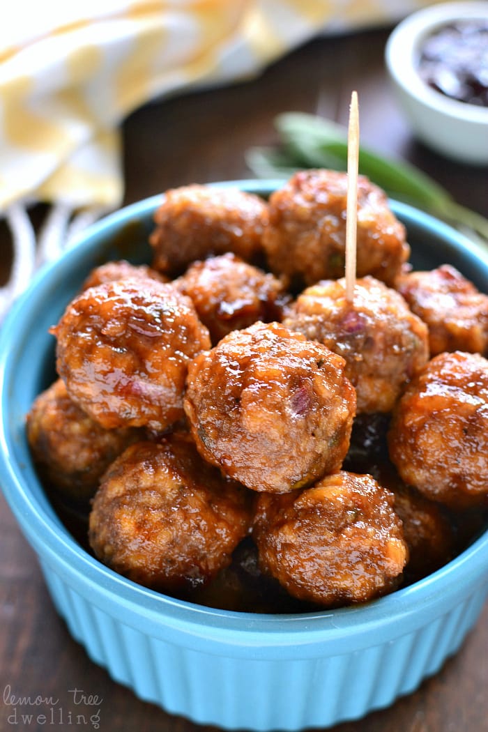 Turkey Cocktail Meatballs by Lemon Tree Dwelling