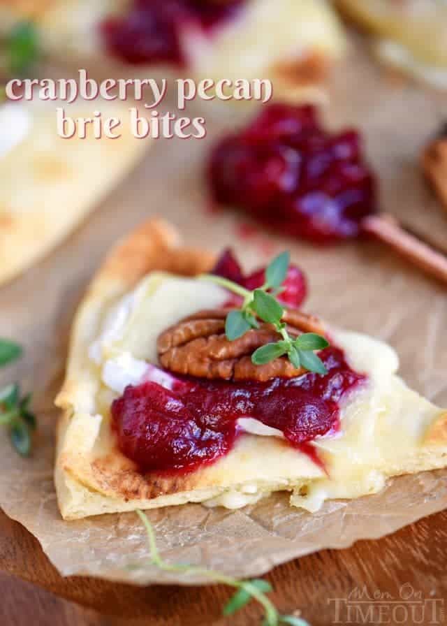Cranberry Pecan Brie Bites by Mom on Timeout