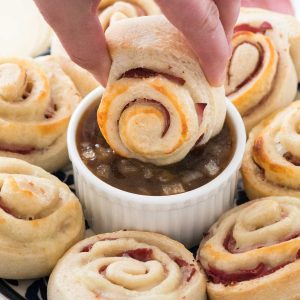 French Dip Pinwheels
