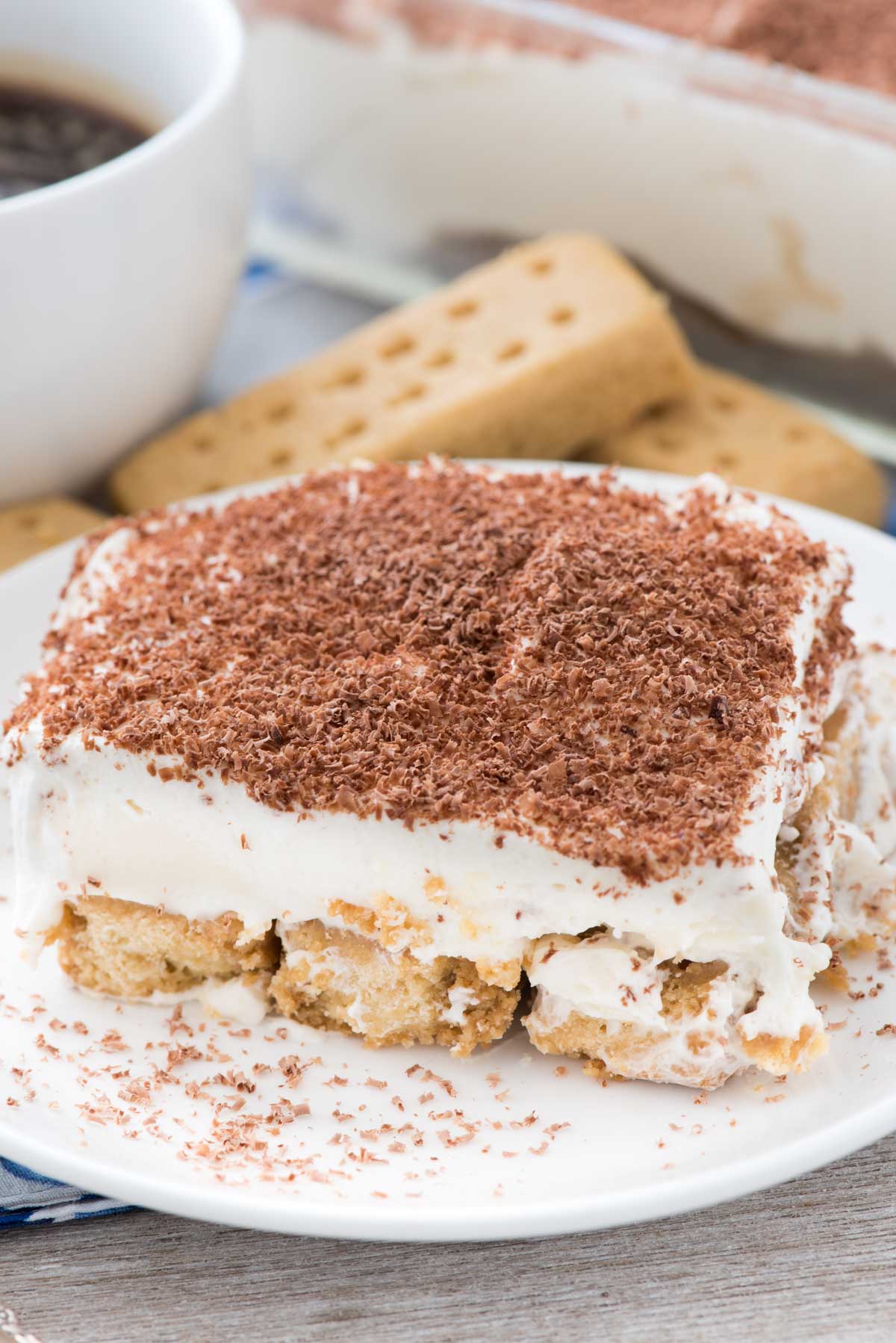 No Bake Shortbread Tiramisu Dessert Crazy For Crust