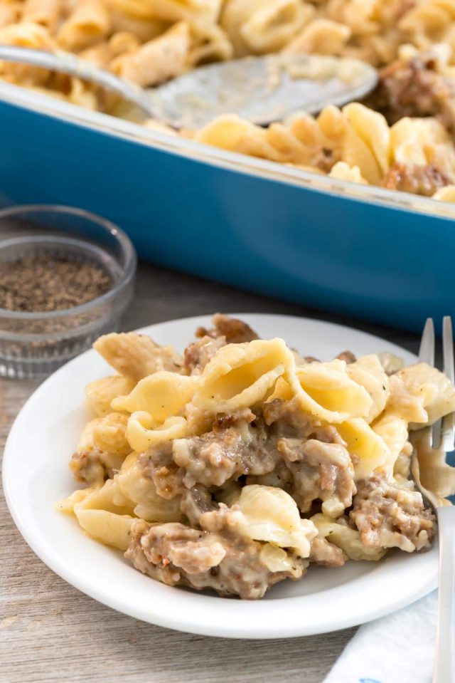 Sausage macaroni and cheese is the perfect mac & cheese, because this EASY macaroni and cheese recipe is full of Italian sausage! It's a fantastic comfort food meal.
