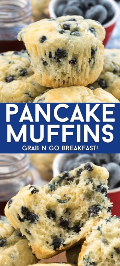 Blueberry Pancake Muffins Recipe - Crazy for Crust