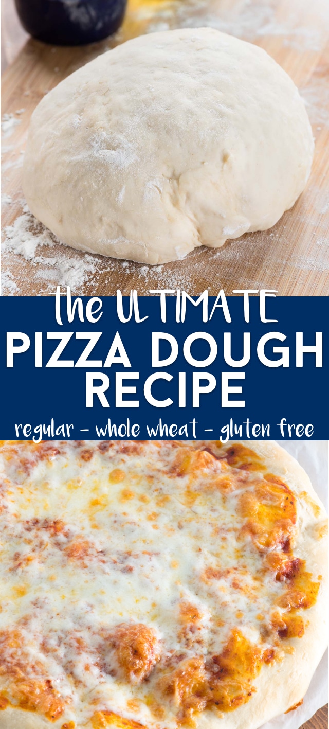 pizza dough recipe photo collage
