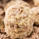 Stack of Snickerdoodle Crunch Pudding Cookies