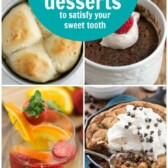 Collage of 15 Small Batch Dessert Recipes