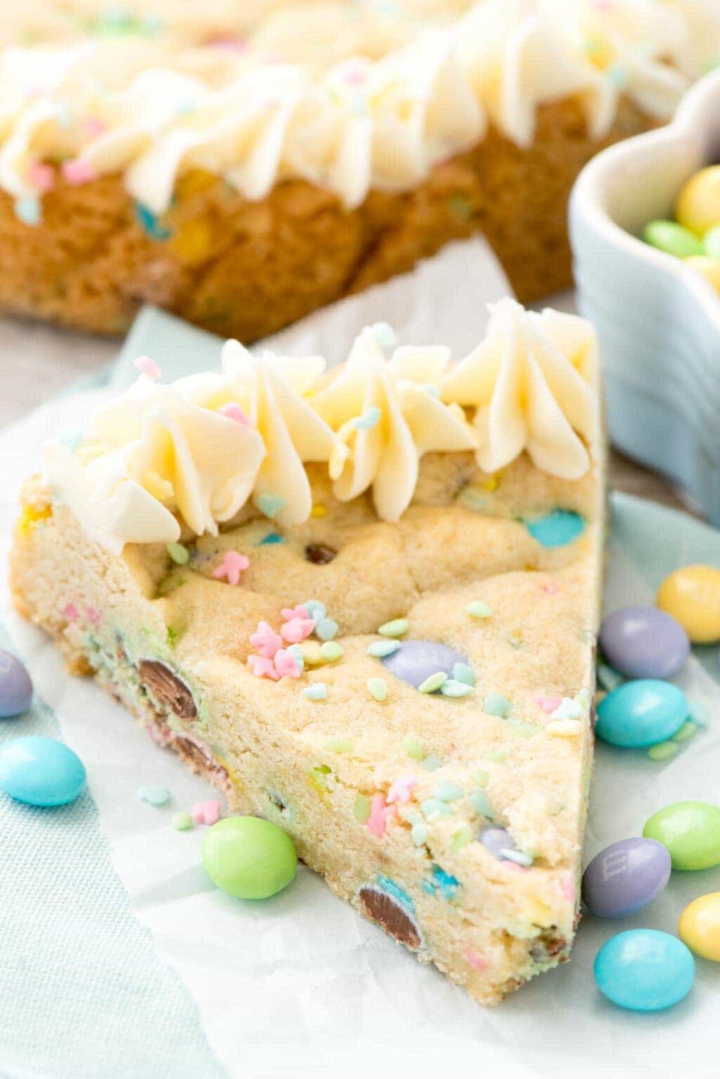 Easter Sugar Cookie Cake - Crazy For Crust