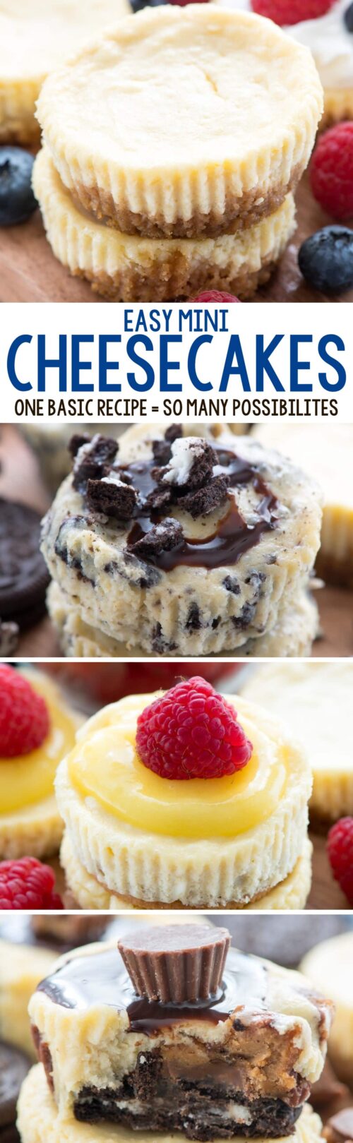 easy mini cheesecakes – 4+ ways