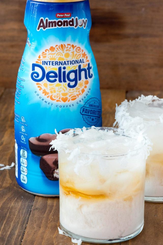 Almond Joy Cocktail using International Delight Almond Joy Coffee Creamer