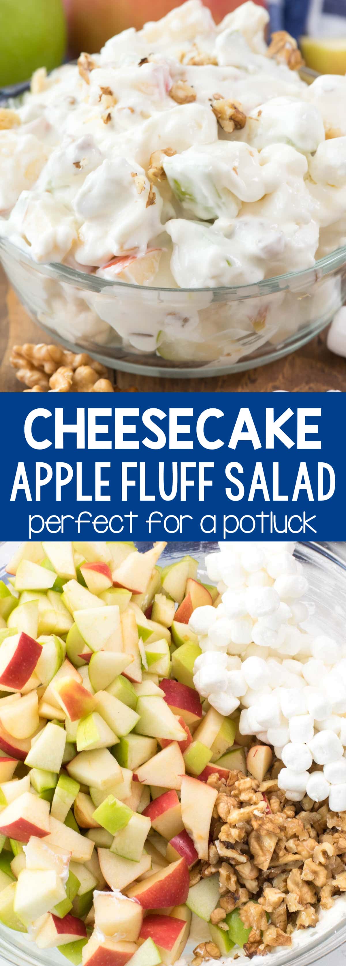 Cheesecake Apple Salad Crazy for Crust