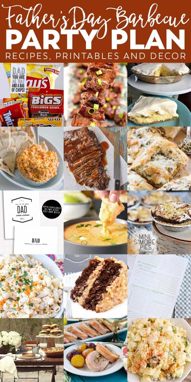 photo collage - Father's Day BBQ Party Plan