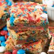 A Stack of Fireworks Blondies