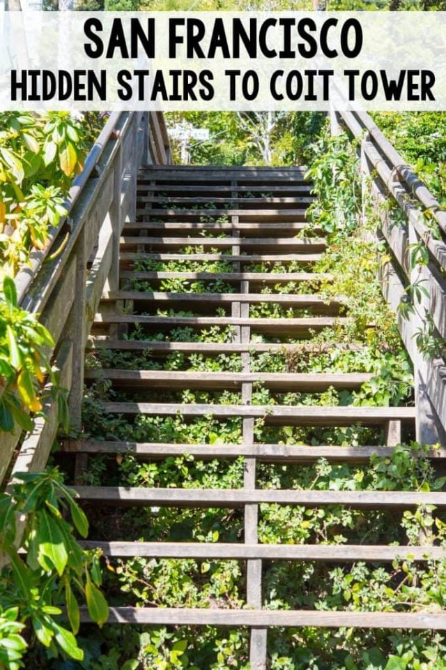 San Francisco Travel: Take the Hidden Stairs to Coit Tower for gorgeous views and a nice workout. See the hidden homes and great views of the San Francisco Bay!