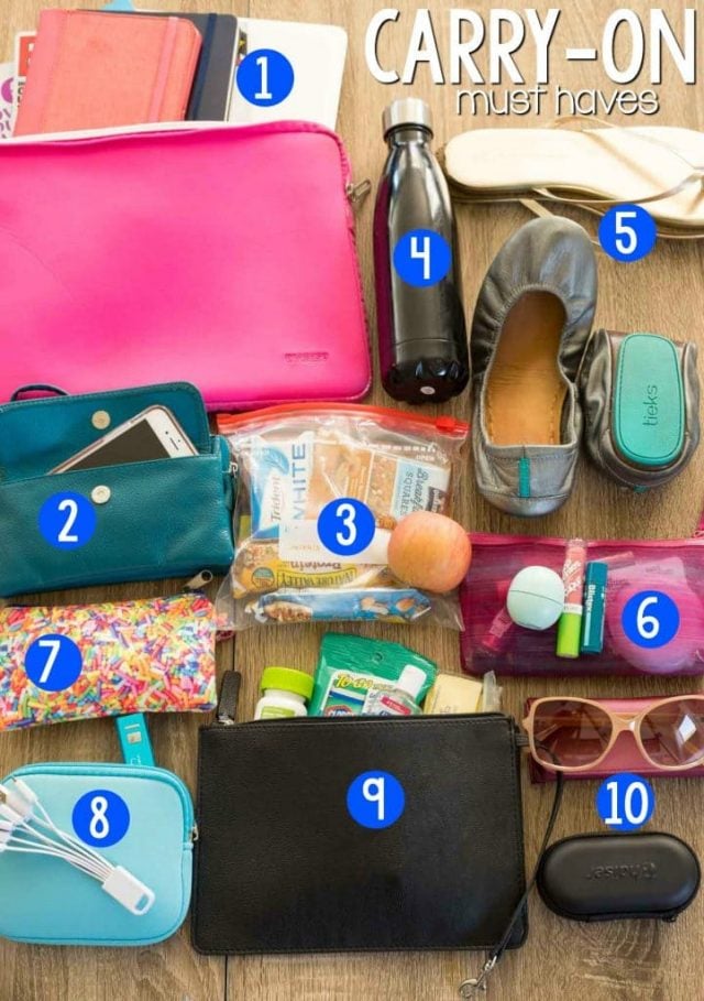 10 Carry On Essentials that make every flight easier! This is what I carry on all my flights and I've been so thankful for every item on this list!