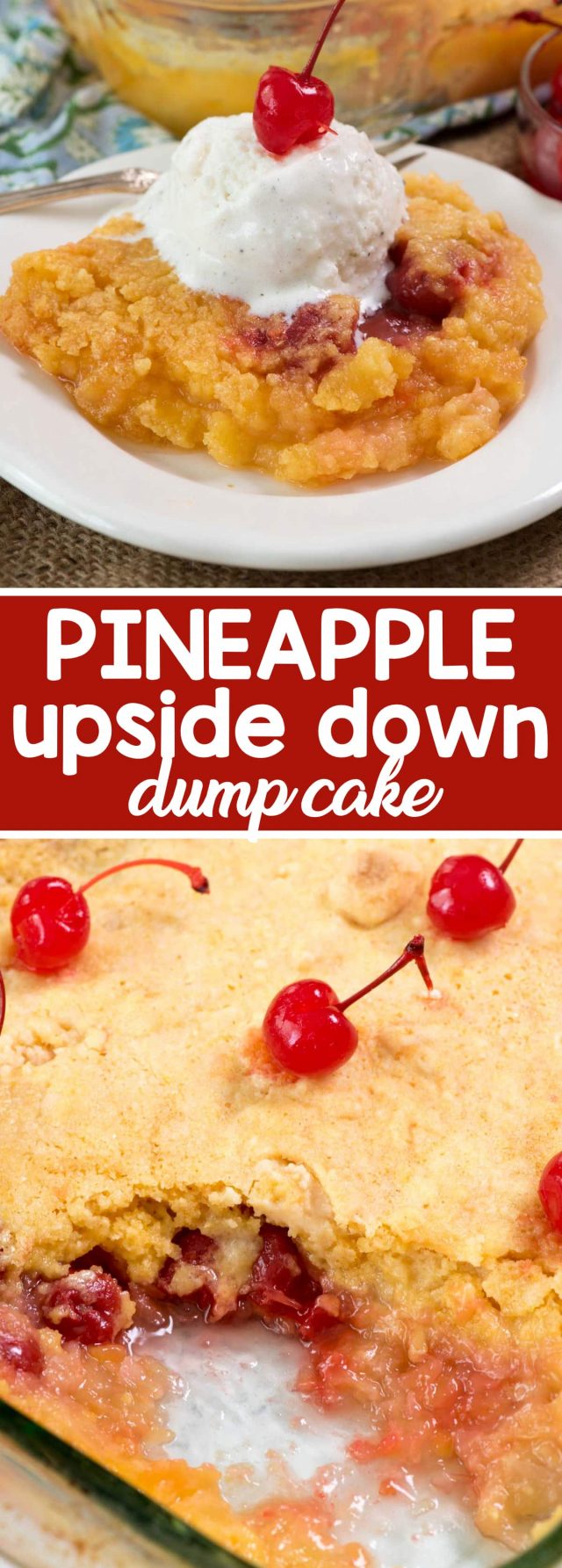 Pineapple Upside Down Dump Cake - Crazy for Crust