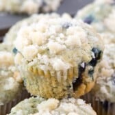 A bunch of Starbucks Copycat Blueberry Muffins