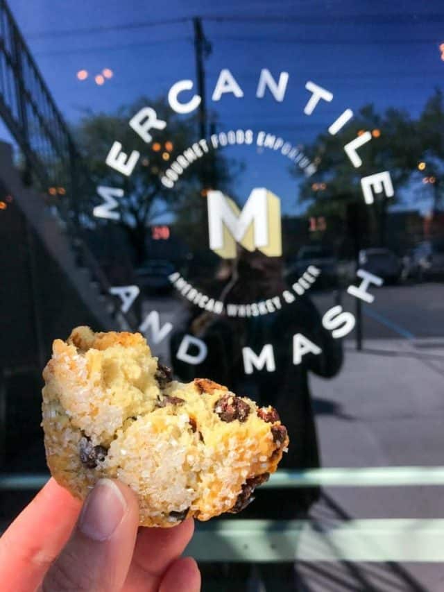 Scone from Mercantile and Mash - one of the best places to eat in Charleston, SC