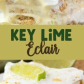 collage of key lime eclair photos