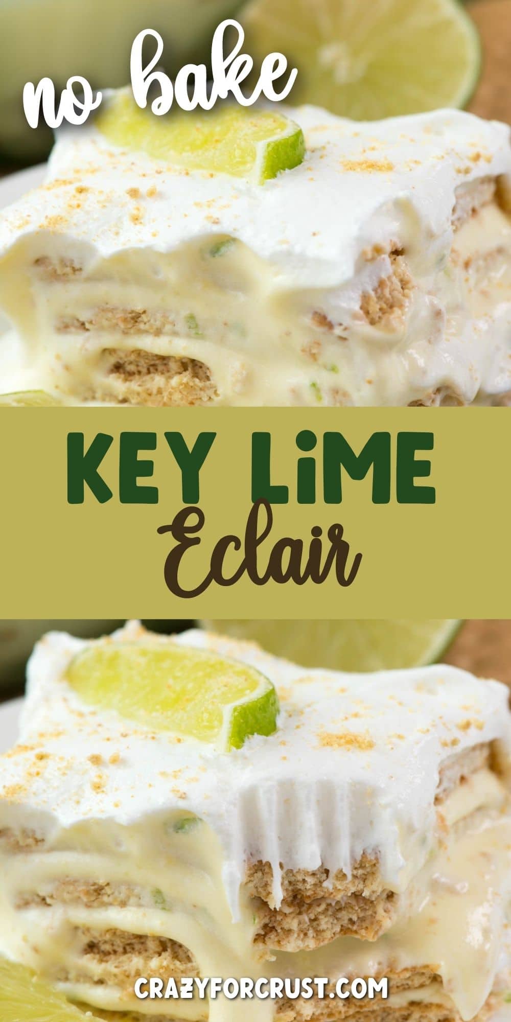 collage of key lime eclair photos