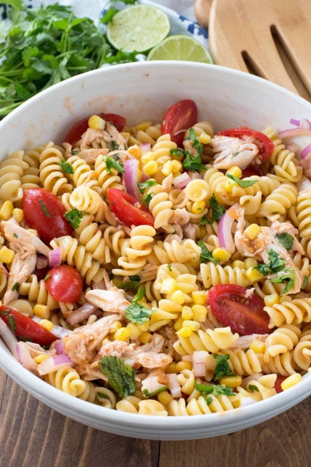 BBQ Chicken Pasta Salad - Crazy for Crust