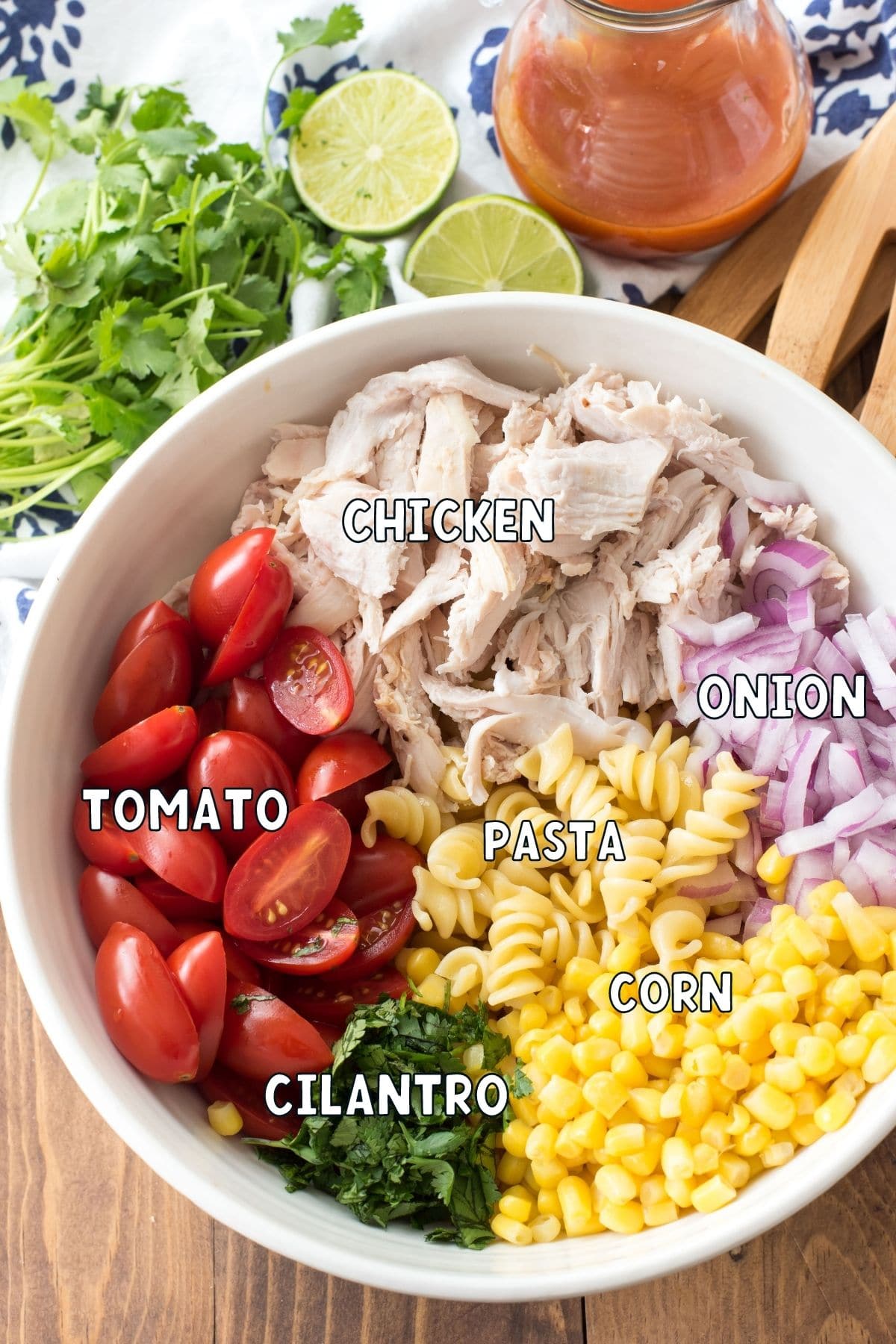 ingredients in pasta salad