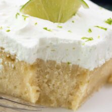 Easy Key Lime Cake, made from scratch