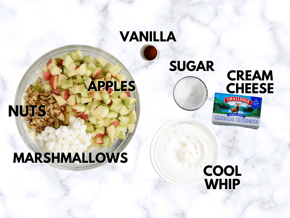 ingredients in apple salad
