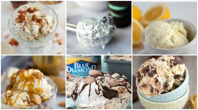 no churn ice cream recipe collage