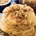 Stack of Butter Pecan Pancakes